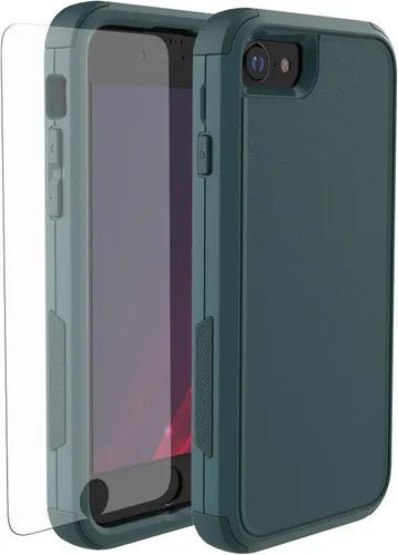 Miniatura 11 de X-belmox Funda resistente para iPhone SE 2022 (3ª generación), iPhone SE 2020 (2ª generación), 3 en 1 [a prueba de golpes] [a prueba de caídas]