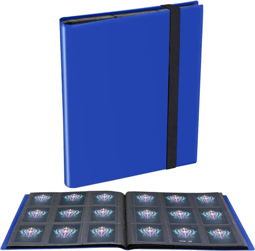 Miniatura 11 de Carpeta de Tarjetas, Carpeta de Colección de Tarjetas de 9 Bolsillos Mejorada para Tarjetas, Álbum con Soporte para 360 Tarjetas para Yugioh, MTG