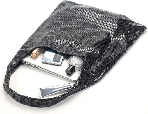 Miniatura 4 de Beilaidisi Bolso de mano con lentejuelas para mujer, con brillantina, bolso de hombro brillante grande
