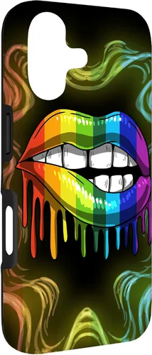 Miniatura 3 de Rainbow Lip Drip Lesbiana Gay Pride Bisexual Transgénero LGBT Funda para iPhone 17