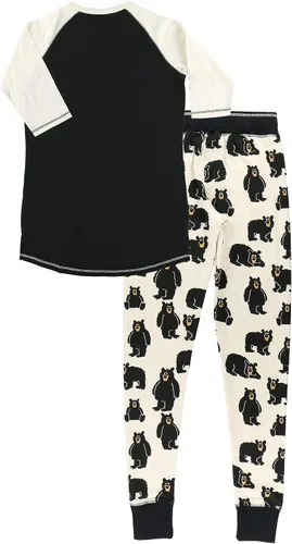 Miniatura 5 de Lazy One Conjuntos de pijama familiar a juego para adultos, niños y bebés (oso familiar)