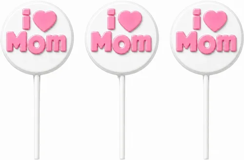 Miniatura 3 de Molde de caramelo I (Heart) Mom Chocolate Lollipop Lollipops Candy Mold Día de la Madre 5006