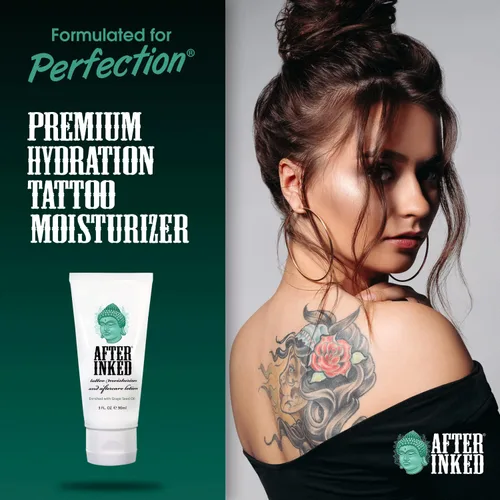 Miniatura 6 de After Inked Loción de cuidado posterior del tatuaje bálsamo hidratante para piel entintada, presentado en Ink Master, crema hidratante nutritiva