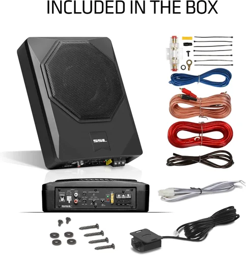 Miniatura 6 de Sound Storm Laboratories US8K 8 Pulgadas Subwoofer de Audio para Coche con Potencia Bajo el Asiento - 800 Vatios Máx, Perfil Bajo, Amplificador