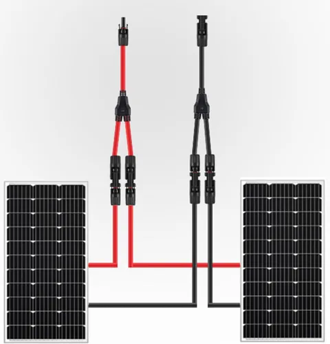 Miniatura 6 de Conectores solares en Y, adaptador paralelo de cable de 10AWG para panel solar (Rojo y Negro)