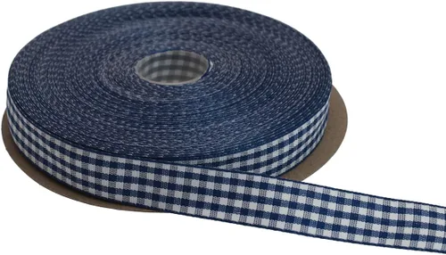 Miniatura 71 de Cinta a cuadros de 50 yardas cada rollo 100% poliéster con borde tejido (1/1-2 pulgadas x 50 yardas, negro)