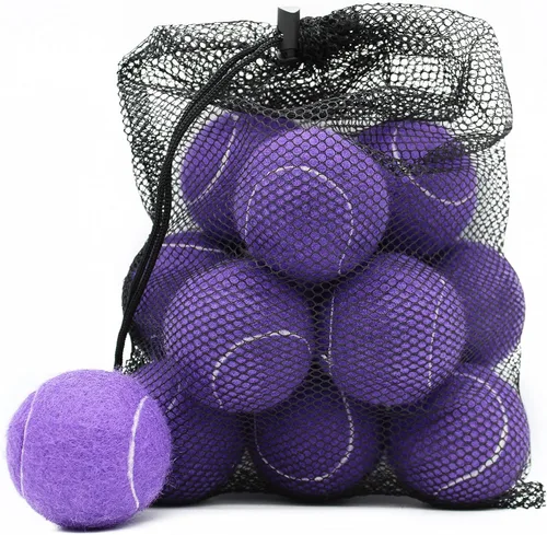 Miniatura 11 de Magicorange Pelotas de tenis, paquete de 12 pelotas de tenis de entrenamiento avanzado, pelotas de práctica, vienen con bolsa de malla para un fácil