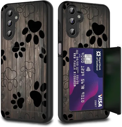 Miniatura 106 de Funda híbrida de doble capa con función atril para Samsung Galaxy A16 5G de 6.9 pulgadas, diseño de vaca con bandera estadounidense