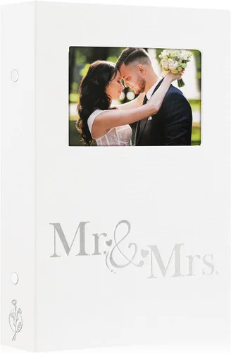 Miniatura 17 de Lanpn Álbum de fotos de boda de 4 x 6 pulgadas, 2 paquetes, cada paquete tiene capacidad para 50 imágenes, mini álbumes de fotos de boda