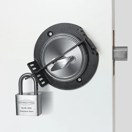 Miniatura 8 de Protector de Seguridad de Cerrajo, Dispositivo de Bloqueo de Cerrajo, Cerradura Temporal de Puerta, Bloquea el Acceso al Llavero y Desactiva