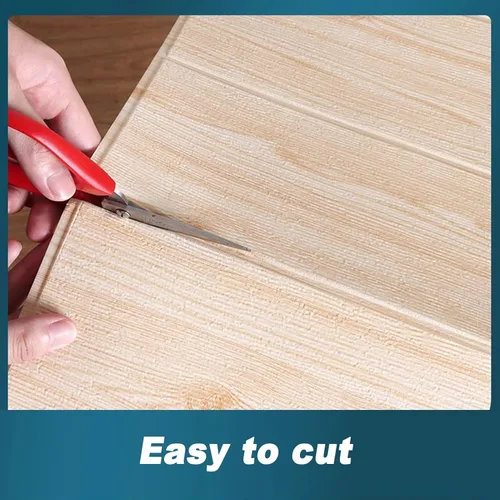 Miniatura 4 de Papel tapiz autoadhesivo de grano de madera, paneles de pared de espuma autoadhesivos, para dormitorio, sala de estar, revestimiento de pared