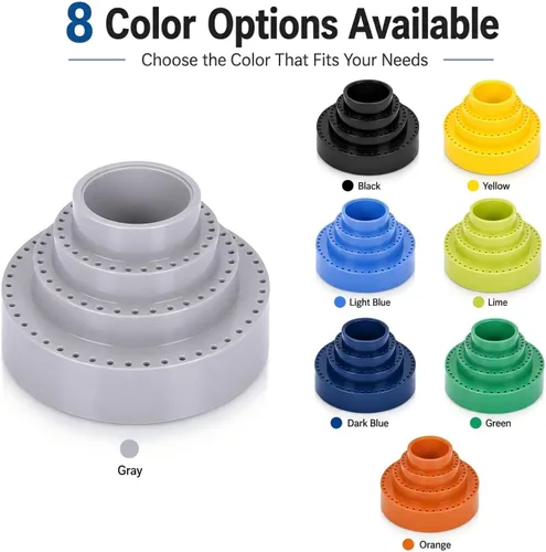 Miniatura 9 de Tenedor rotatorio de la broca del tenedor de la herramienta de los accesorios 116 agujeros Rotary Tool Bit Holder Azul