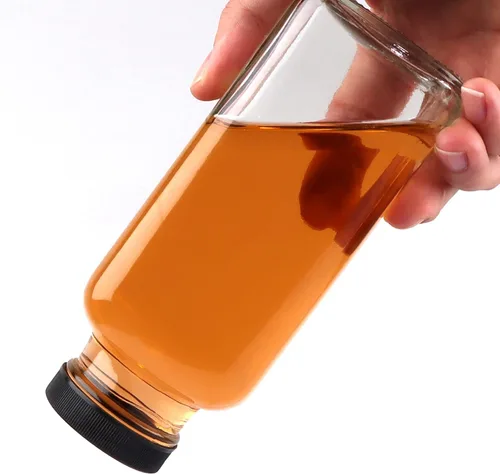 Miniatura 4 de HINGWAH Botellas de vidrio de 12 onzas, juego de 20 botellas de agua de vidrio vintage con tapas, ideales para almacenar jugos, leche, bebidas