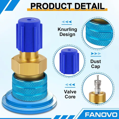 Miniatura 3 de Kit de adaptador R1234yf a R134a, R1234yf a R134a adaptadores de acoplador rápido de lado alto y bajo, adaptador R134a a R1234yf, kit de acopladores