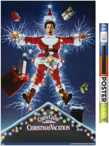 Miniatura 17 de National Lampoon's Christmas Vacation - Póster de pared de una hoja, 34 pulgadas de largo x 22.4 pulgadas de ancho, versión enmarcada en negro