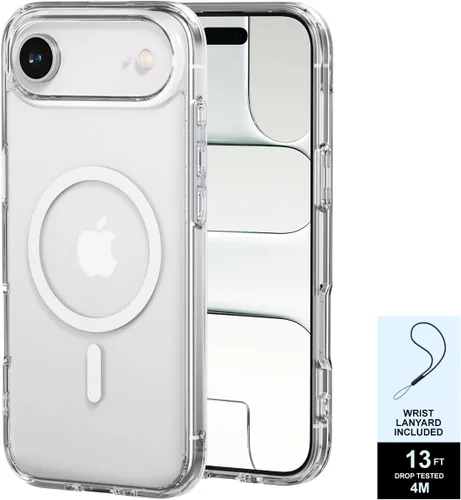Miniatura 10 de PAUL B Funda para iPhone 17 2025 (compatible con MagSafe) protección contra caídas de grado militar (probada hasta 13 pies), antiamarilleamiento