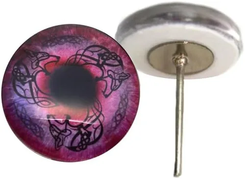 Ojos de cristal inspirados en los postes de alambre de alambre para agujas, fieltro, muñecas, esculturas, suministros y otras manualidades (0.315 in)