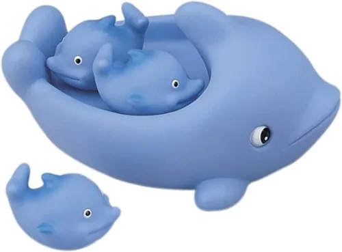 Miniatura 11 de Conjuntos de juguetes de baño de animales para bebé de goma (tiburón)