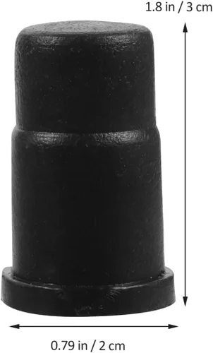 Miniatura 6 de NUOBESTY 40 fundas de repuesto para casquillo de rueda, insertos de vástago de goma de 1.18 x 0.78 pulgadas para sillas de oficina, ruedas, muebles