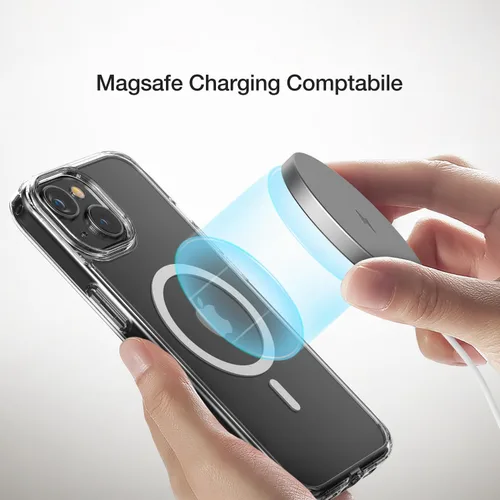 Miniatura 6 de Encased MAG - Funda para cinturón diseñada para iPhone 15 con clip de funda, tecnología protectora AirGuard (negro/transparente) compatible
