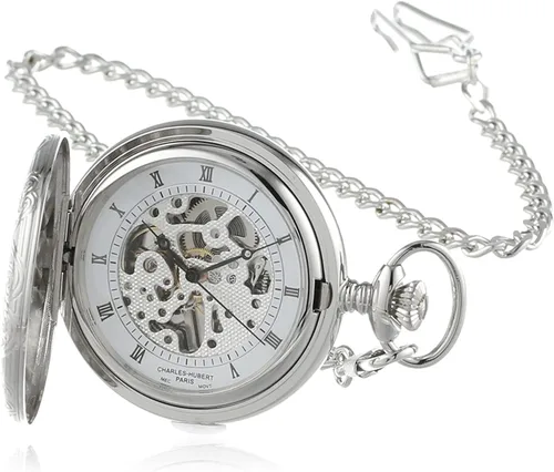 Miniatura 3 de Charles-Hubert, Reloj de bolsillo mecánico París, plateado, Mecánico