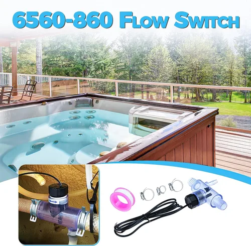 Miniatura 7 de 6560-860 pieza de repuesto del conjunto del interruptor de flujo para spas Sundance, spas de jacuzzi, interruptor de flujo de bañera de hidromasaje