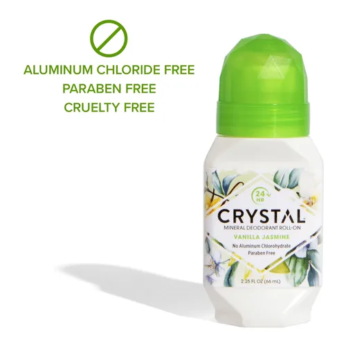 Miniatura 4 de Crystal Deodorant - Desodorante vegano mineral roll-on para mujeres y hombres, vainilla jazmín, 2.25 onzas líquidas (paquete de 3)