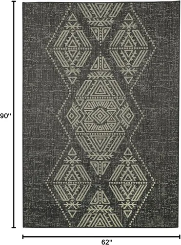 Miniatura 2 de FH Home Alfombra plana tejida para exteriores, impermeable, fácil de limpiar, resistente a las manchas, hilo de polipropileno de alta calidad