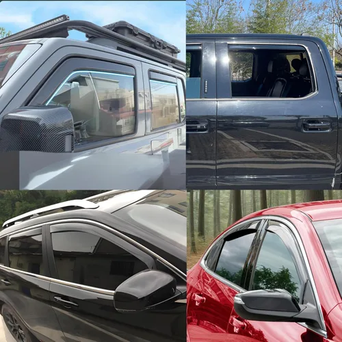 Miniatura 8 de inchannel - Visera de ventana compatible con Chevy Equinox 2018-2024, deflector de ventilación de viento, humo, 4 piezas