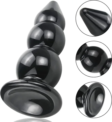 Miniatura 7 de Cuentas anales superlargos y gruesos, tapones anales, con ventosa fuerte, tapón sexual para masaje de próstata, consolador anal, juguete anal
