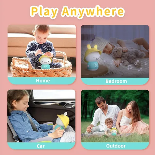 Miniatura 7 de alilo Bunny Kids - Reproductor de música para niños, juguetes de narración para niños pequeños de 1-3-5, regalos para bebés y niñas precargados 30