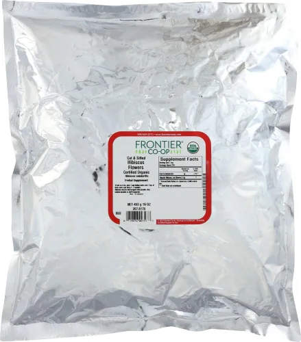 Frontier Herb Hibiscus Flowers corte orgánico y tamizado – Artículo a granel – 1 libra
