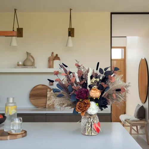 Miniatura 6 de RyddeligHome Centros de mesa de lujo para mesa de comedor, centros de mesa de otoño para mesas, centro de mesa de comedor de café, decoración