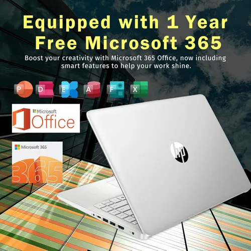 Miniatura 5 de HP Stream - Laptop de regreso a clases de 14 pulgadas, procesador Intel N150 (Beats i3-1115G4), Copilot AI Microsoft 365 de 1 año, 4 GB de RAM, 128