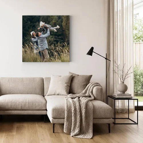 Miniatura 2 de Smile Art Design Impresión en lienzo personalizada: arte de pared con fotos personalizadas, hecho a pedido en Estados Unidos, lienzo premium