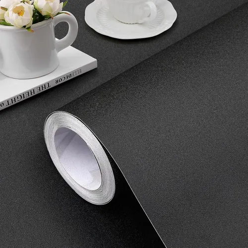 Miniatura 12 de Jeweluck Papel tapiz azul claro para despegar y pegar, papel de contacto azul cielo, 15.7 x 118.1 pulgadas, vinilo autoadhesivo puro mate extraíble