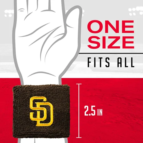 Miniatura 2 de Franklin Sports MLB - Pulseras de béisbol con licencia del equipo, pulseras de sudor con logotipo del equipo de la MLB, ideales para disfraces