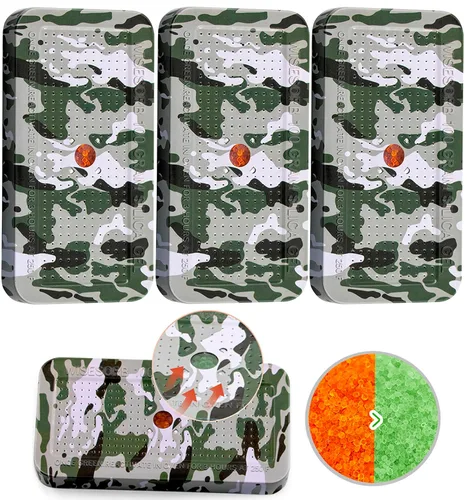 Miniatura 14 de Wisesorb Deshumidificador de camuflaje seguro para pistola de 1.41 onzas, bolsas deshumidificadoras recargables, paquetes de gel de sílice