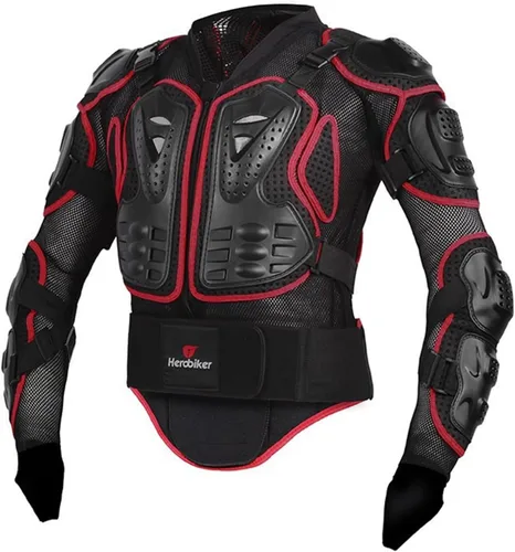 Miniatura 2 de HEROBIKER - Chaqueta de armadura completa para motocicleta, protección para la columna y el pecho, equipo de motocross, protector para motocicleta