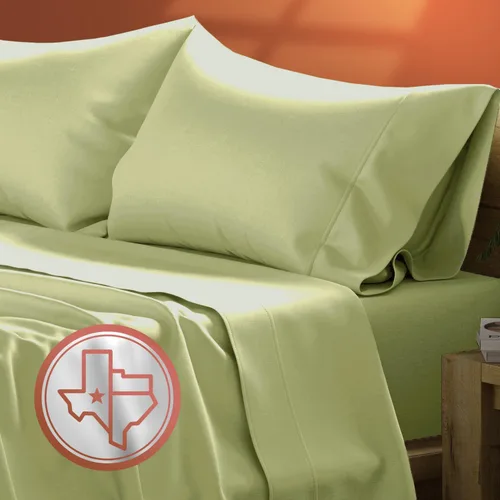 Miniatura 56 de TEXAS LINEN CO. Juego de sábanas de algodón egipcio Split King - 600 número de hilos, 5 piezas, sábanas blancas para cama ajustable, fibra 19: Raya