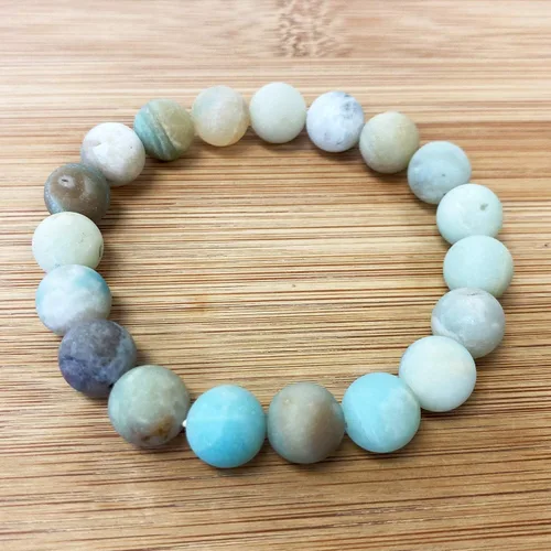 Miniatura 44 de Gem Avenue Handmade Round Bead Stretch Bracelet Unisex Natural Stone Beaded Jewelry for Men & Women, Elastic Wristband for Daily Wear