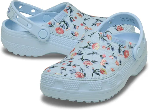 Miniatura 6 de Crocs Zuecos clásicos de lona elaborados unisex para hombres y mujeres Azul (Blue Frost)