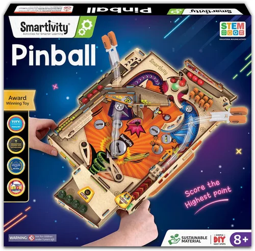 Smartivity - Máquina de pinball DIY para niños de 8 a 14 años | Juego de arcade galardonado globalmente | Construye tu propia máquina de pinball |