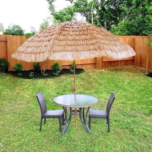 Miniatura 2 de FOREVER BAMBOO Tiki Thatch - Sombrilla de playa y patio – Palapa estilo hawaiano con protección UV
