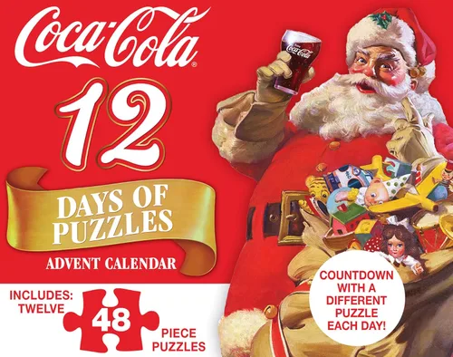 Miniatura 2 de Calendario de Adviento – 12 rompecabezas de 48 piezas – Rompecabezas con obras de arte vibrantes y piezas duraderas – Actividad familiar divertida