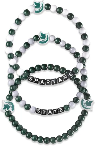 Miniatura 18 de FOCO NCAA unisex-adulto Paquete de 3 Pulseras de la Amistad con Cuentas con Logotipo de Equipo Universitario de la NCAA Oficialmente Licenciadas