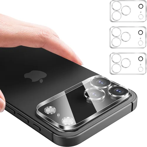 Miniatura 7 de Protector de lente de cámara trasera trasera de vidrio templado para iPhone 14 Pro Max, iPhone 15 Pro Max - Protector de cobertura completa