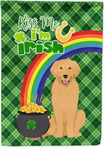 Miniatura 146 de Caroline's Treasures WDK4731GF - Bandera decorativa para jardín del día de San Patricio, color negro y tostado, Airedale Terrier, para jardín
