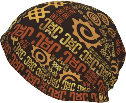 Miniatura 27 de Gorro africano holgado para adultos, tejido elástico, de calavera, gorro de invierno para exteriores para mujeres y hombres