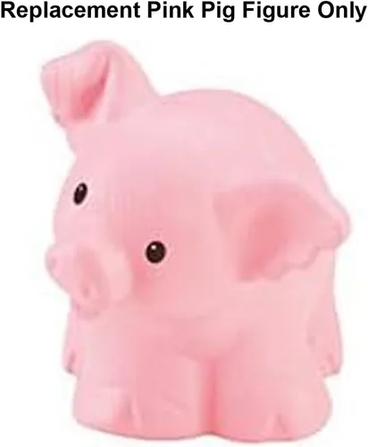 Miniatura 5 de Mattel Pieza de repuesto para el juego Fisher-Price Little People – CHD20 ~ Figura de repuesto de cerdo rosa ~ Funciona con Fisher-Price Farm
